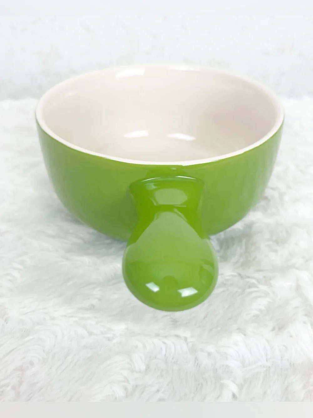World Market Peacock Bird Ceramic Bakeware Soup Bowl Crock Handle Boho Whimsy
